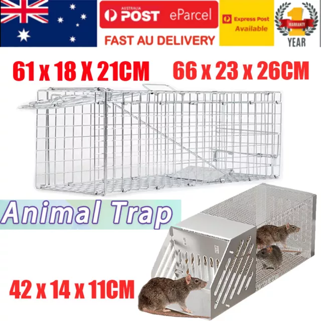 Trap Humane Possum Feral Cage Cat Rabbit Bird Animal Dog Hare Fox Live Catch