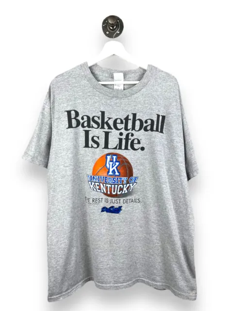 Vintage Kentucky Wildcats Basketball Is Life University NCAA T-Shirt Size XL