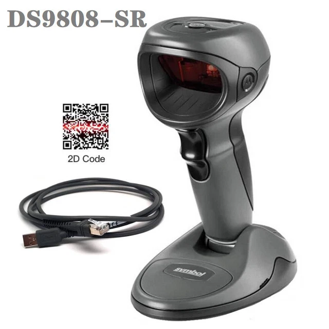 Symbol Motorola DS9808-SR Laser 2D Handheld Barcode Scanner Imager w USB Cable