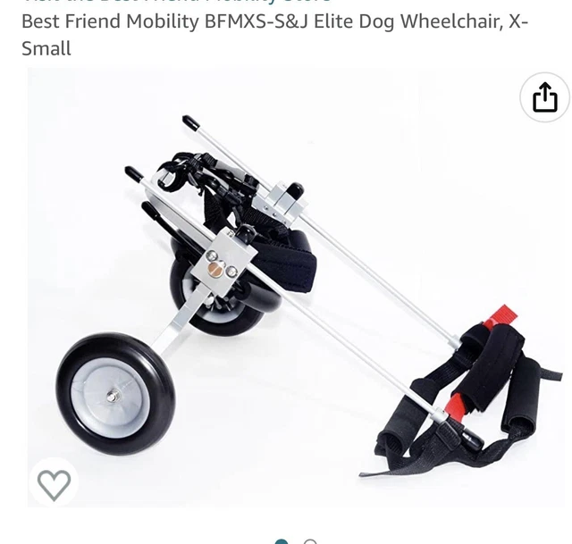 Best Friend Mobility Dog Wheelchair XS  Extra Small Lightweight Adjustable NEW