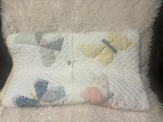 pottery barn kids Heritage Butterfly Reversible Quilt- twin 68x86