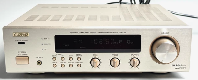 DENON DRA-F100 STEREO Receiver Mini Hi-Fi AM/FM Tested Fully