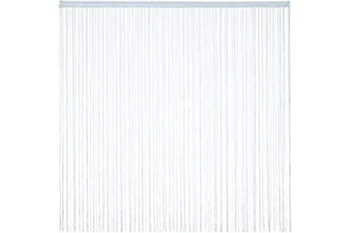 Relaxdays Rideau à fils 145x245 cm avec passage de tunnel à raccourcir pour p...