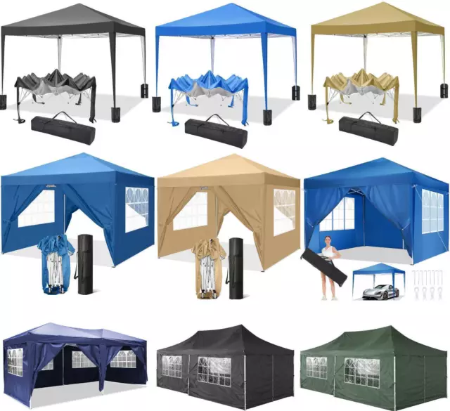 Falt Pavillon Partyzelt WASSERDICHT Pavillion Gartenpavillion Dachmaß 3x3m/3x6m