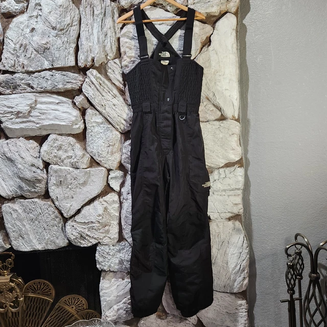 The North Face Insulated Waterproof Snow Ski Pants Bibs Overalls Black Women's 8