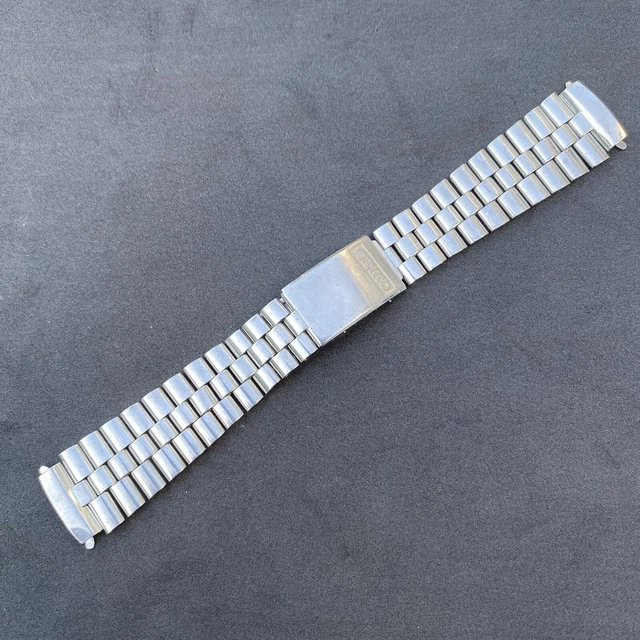 Bracciale Orologio Vintage Seiko 19 Mm Acciaio &ndash; Modello Beads Of Rice NOS Anni '60