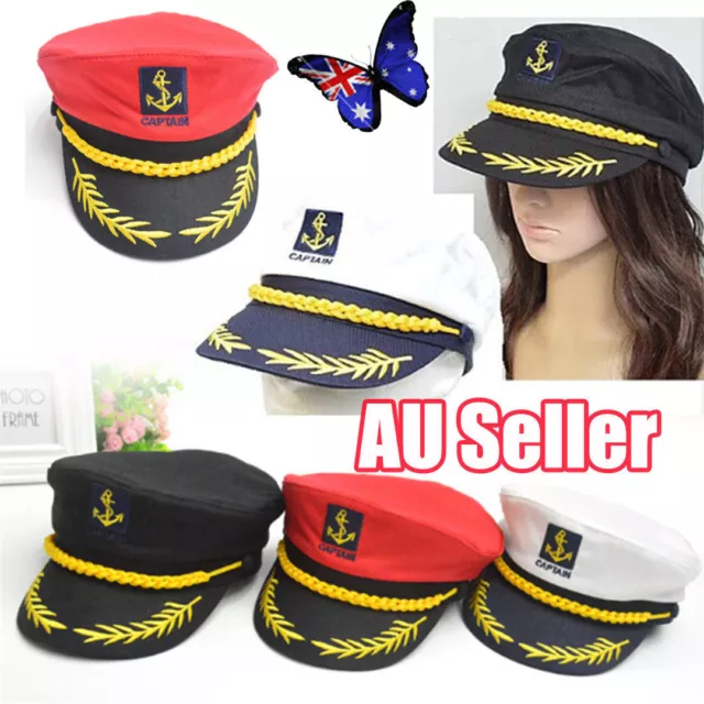 Sexy Sailor Cap Boat Captain Hat For Navy Skipper Costume Fancy Dress HalloweWR