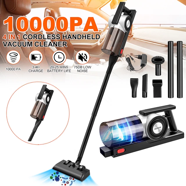 AUDEW 4 en 1 Aspirateur à Main Sans Fil Portable Voiture Maison Ultra Puissant