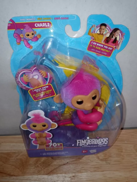 Fingerlings Interactive Baby Monkey Charli, 70+ Sounds & Reactions