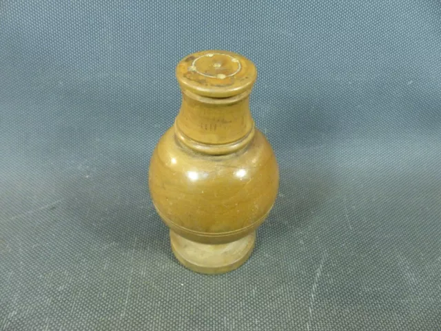 Ancienne petite salière de table en bois buis vintage art populaire campagne