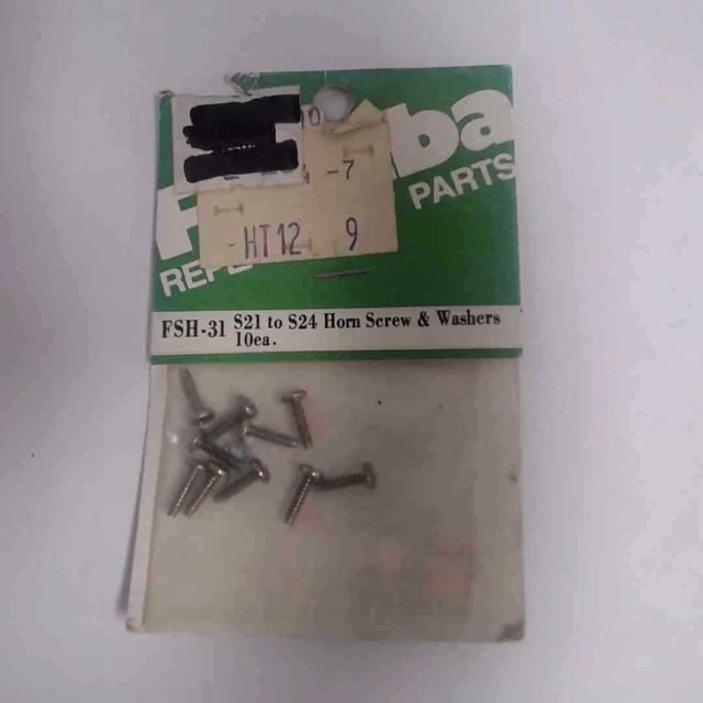 Futaba Radio Controlled Products: S21 to S24 Horn Screw & Washers 10 ea.