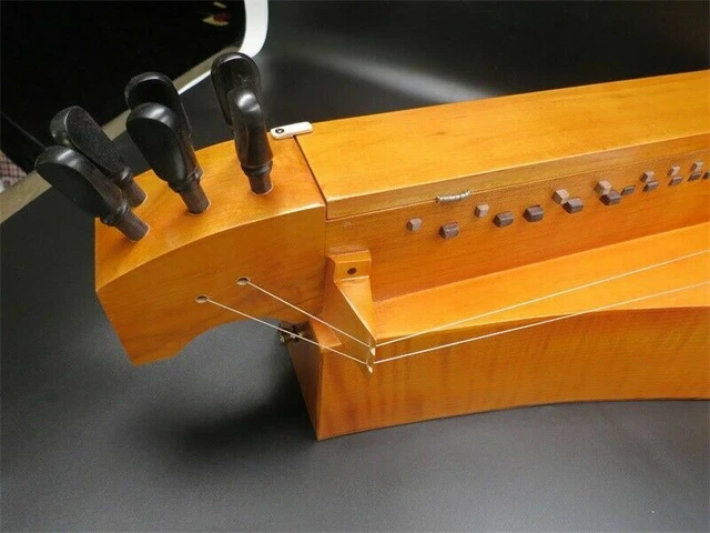 Fabriqué à la main 6 cordes 24 touches Hurdy Gurdy, dos palissandre épinette topy excellent son 5