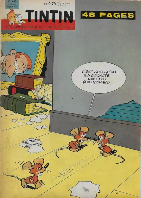 Journal De Tintin N° 610 Juin 1960 - Chick Bill - Michel Vaillant - Lefranc