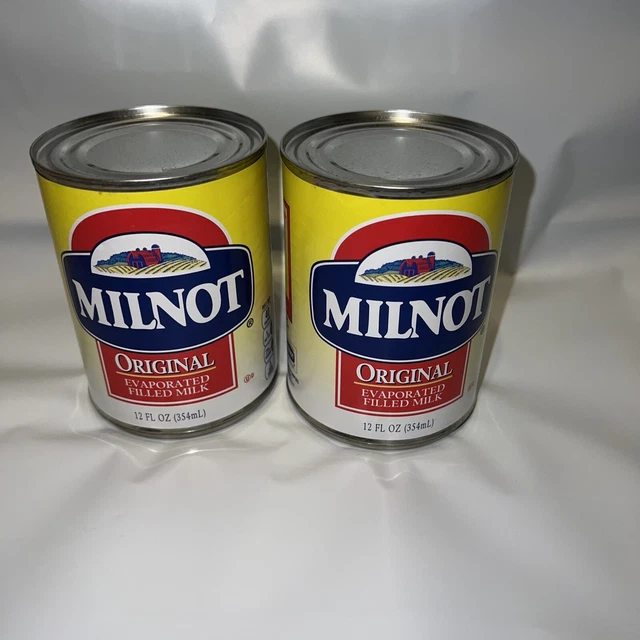LOT OF 2 Milnot Evaporated Filled Milk 12 Oz Can Exp Aug 2024 Hanukkah