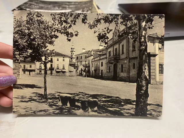 Cartolina Busca Piazza Regina Margherita Viaggiata 1955 Bd