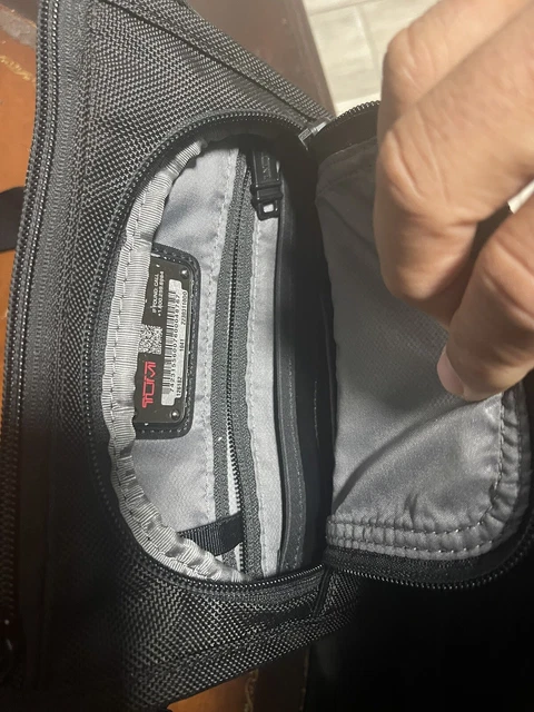 TUMI - Alpha 3 Small Pocket Crossbody Bag Black Used In Excellent Condition! 3