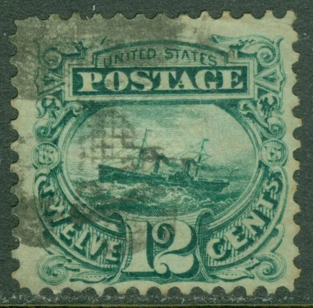 EDW1949SELL: USA 1869 Scott # 117 Fein, Verwendet.