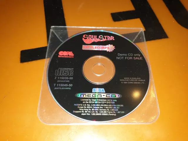 ## Sega Mega-Cd - Soulstar & Battlecorps Montre-Moi Disque (Seulement La CD /