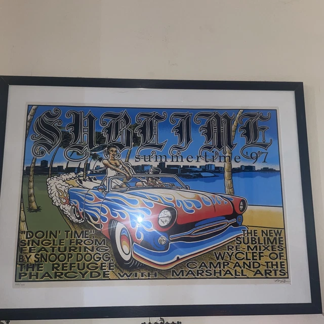 Sublime Summertime 1997 Poster Marco Almera S/N 646 Of 750 Time w/Snoop Dog Mint Sublime Summertime 1997 Poster Marco Almera S/N 646 Of 750 Time w/Snoop Dog Mint