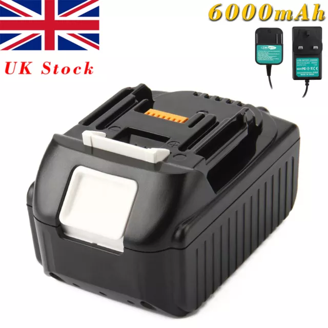 18V 6000mAh Battery/Charger For Makita BL1860 BL1850 BL1840 BL1830 LXT400 BCL180