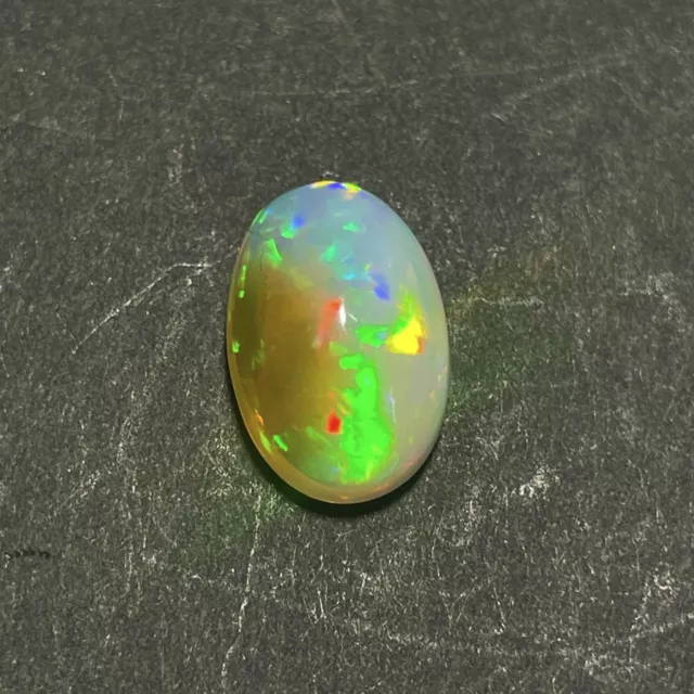 Naturel Éthiopien Opale Ovale Cabochon Welo Feu Desseré Gemme 8.50x13.5 MM 3CT