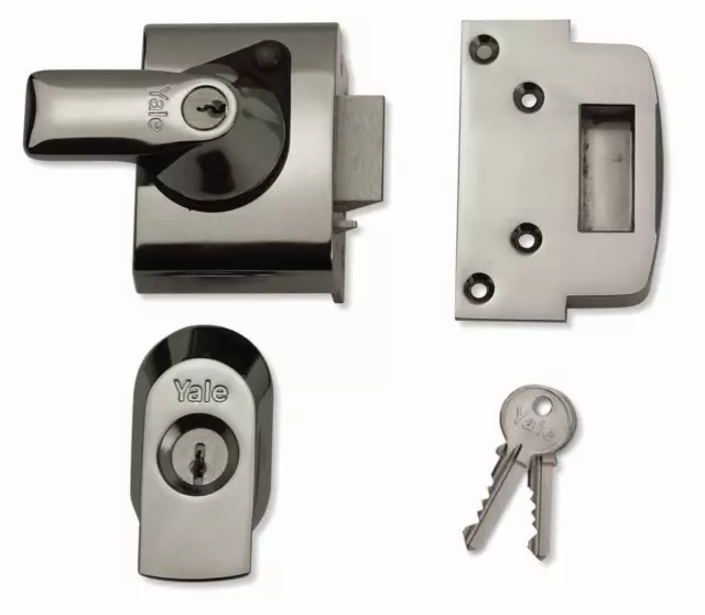 Yale BS 3621 Nightlatch British Standard Lock 60mm - Chrome Finish (‎YALPBS2CH)