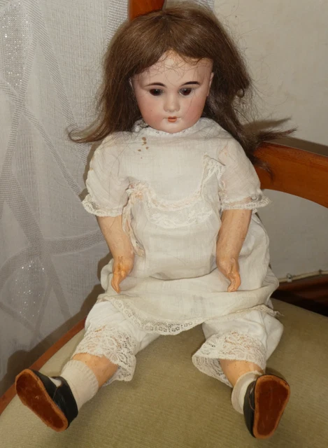 Poupée Ancienne Alfred LANTERNIER Limoges Chérie 9 - Porcelaine 51cm - France