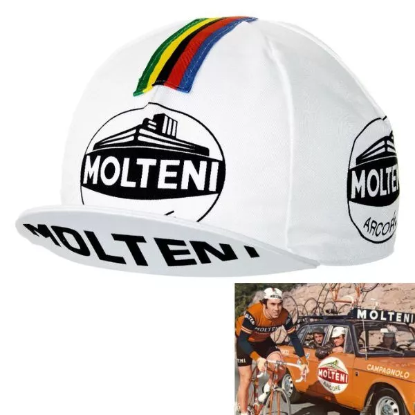 Casquette Molteni Eddy Merckx Cycliste Rétro Vintage Classic Tour France Giro