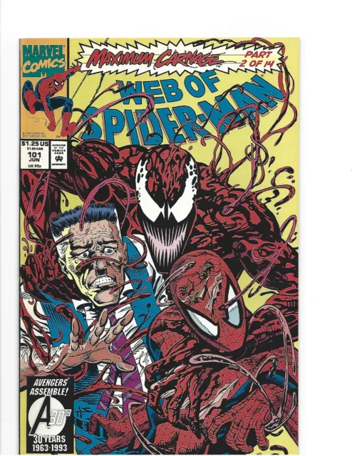 Web Of Spider-Man # 101 * Maximum Carnage Part 2 * Marvel Comics * 1993