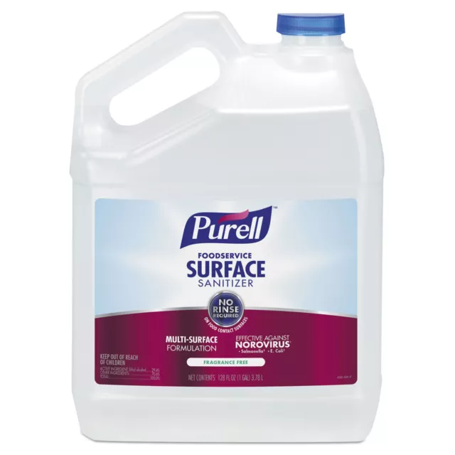PURELL Foodservice Surface Sanitizer Fragrance Free 1 gal Bottle 434104EA