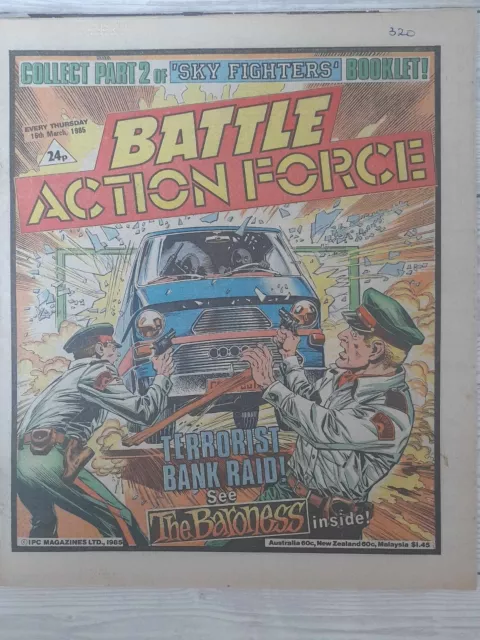 Battle Action Force Comic, 16th March 1985 - Johnny Red etc. - FREE P+P