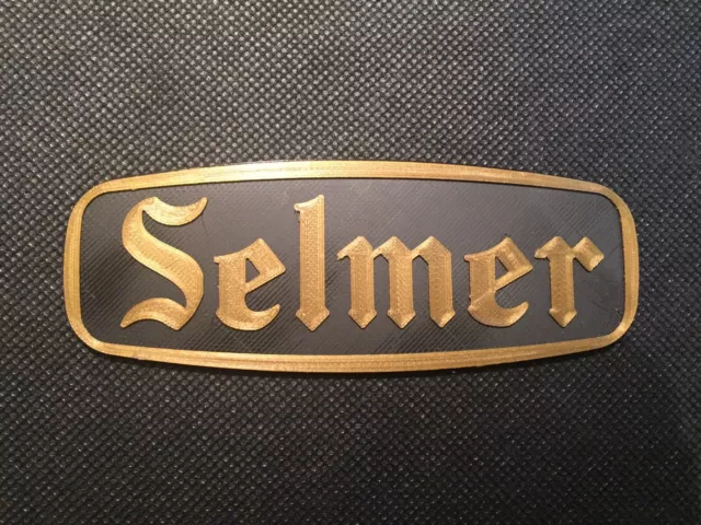 Reproduction Selmer Vintage Amplifier Badge Emblem Guitar Amp Cab Logo Sign