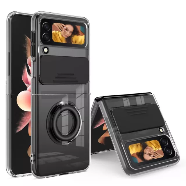Coque en TPU avec béquille pour Samsung Galaxy Z Flip3 5G - noir