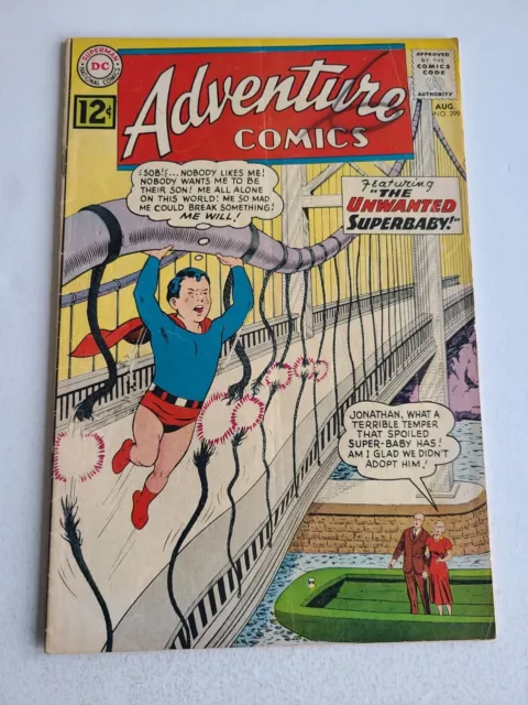 ADVENTURE COMICS #299 *1962* 1ST GOLD KRYPTONITE~ vg+  4.5