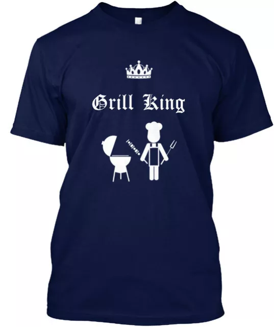 Grill King T-Shirt Made in the USA Size S to 5XL