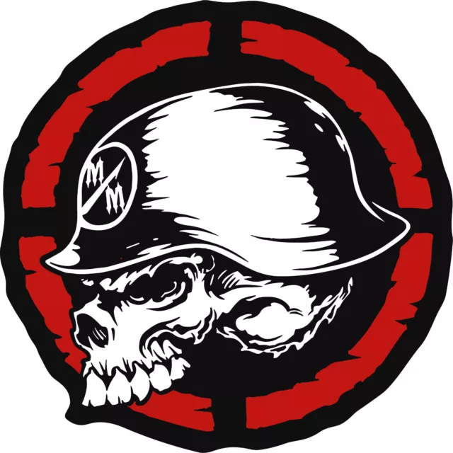 Metal Mulisha Head And Logo Decal Sticker Us Car Window Skull Helmet Truck