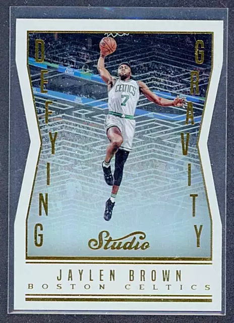 2016-17 Panini Studio Defying Gravity Die Cut #DG-JB Jaylen Brown  RC