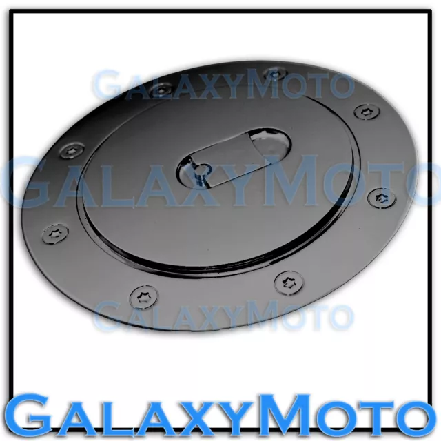 07-13 Chevy Suburban+Tahoe+Avalanche Black Chrome ABS Fuel Gas Cap Door Cover