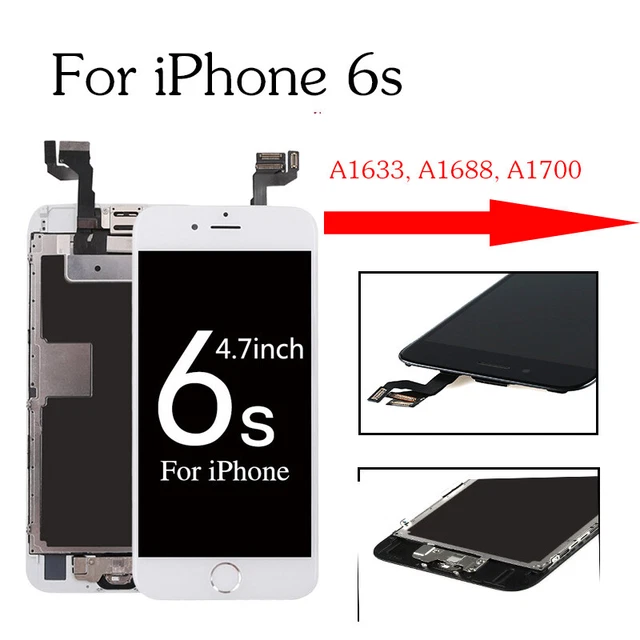 Home Button & Camera LCD Display For iPhone 6S Touch Screen Replacement Full Set