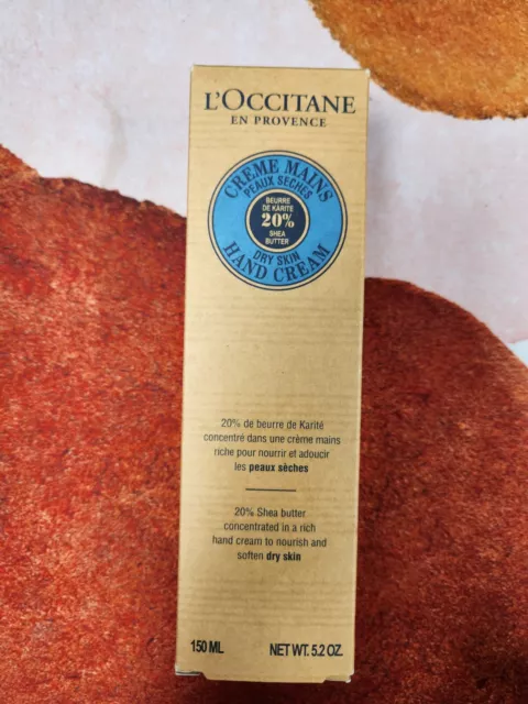 L'Occitane En Provence Creme Mains Dry Skin Hand Cream 20% Shea Butter 5.2oz New