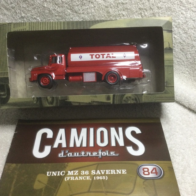Camion-citerne UNIC MZ-36 SAVERNE TOTAL 1:43 Par Ixo Altaya - Modèle Diecast Neuf