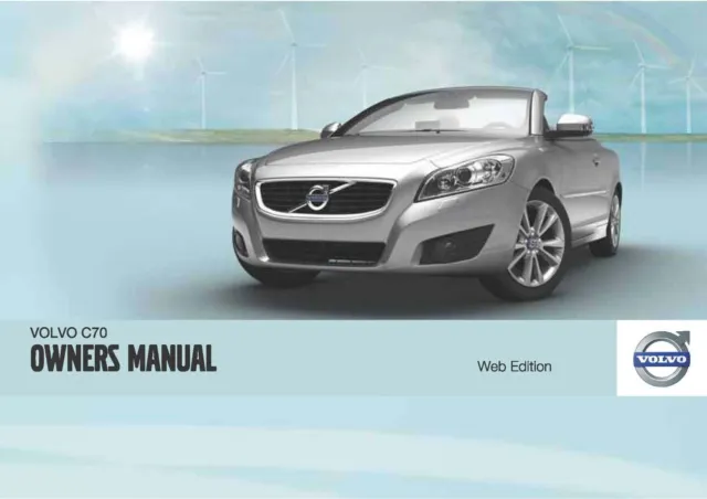 Volvo C70 Owners Manual Handbook Guide New Print Free Postage 2