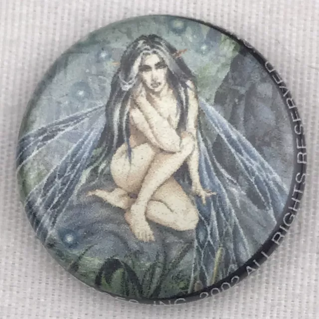 Fairy Fantasy Woman Vintage Pin Button 2002