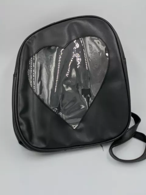 Ita black Backpack Bag heart Shape Cute Women Girls Fashion Kawaii US SELLER