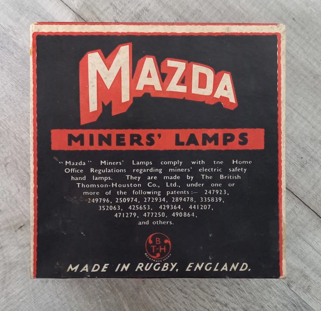 VINTAGE MAZDA MINERS LAMPS BULBS X24 - Battery Powered Miners Lamps