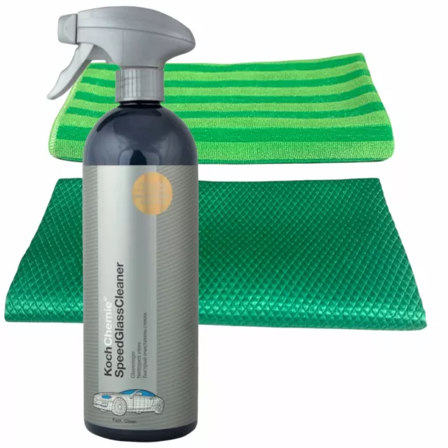 Koch Chemie Speed Glass Cleaner Set mit 2 Microfasertüchern