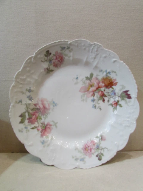 Grand Plat Rond Arcopal Vintage - Décor Fleurs Marguerites, Verre Blanc, France