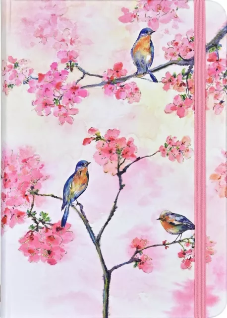 Peter Pauper Press Small Hardcover Journal Notebook - Cherry Blossoms in Spring