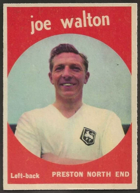 A&Bc-Football 1960 Black Back-#36- Preston North End - Joe Walton