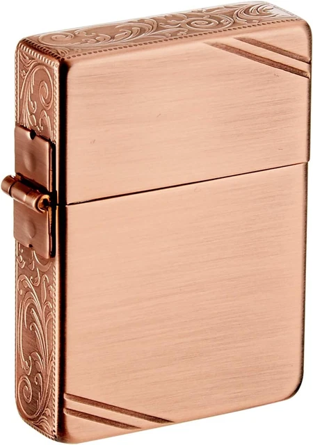 Zippo Oil Lighter 1935 Reprint Replica Copper 3 Sides Arabesque Japan New
